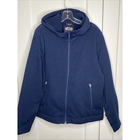 Stio Women’s Sweet water Fleece Full Zip Hoodie Mountain Shadow XL MSRP $159 - Picture 7 of 10